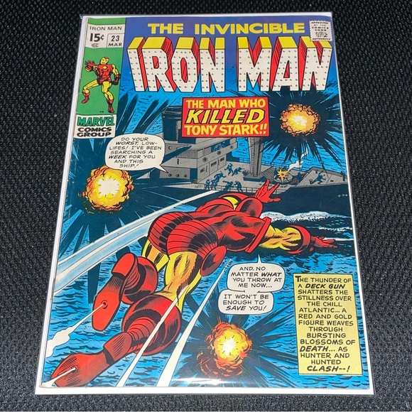 VINTAGE 1969 MARVEL IRON MAN Silver Age George Tuska Comic Book #23 - Picture 1 of 9